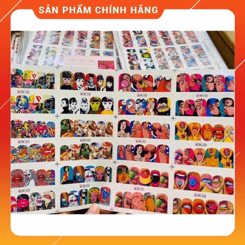 [Hcm]Sticker Dán Móng Tay 3D Không Thấm Nước Có Độ Đàn Hồi Tốt