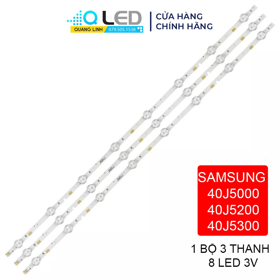 Thanh LED TIVI Samsung 40J5000 40J5300 40J5200 40J5200AG 40J5202 40J5070  HÀNG MỚI 100% BỘ 3 THANH M