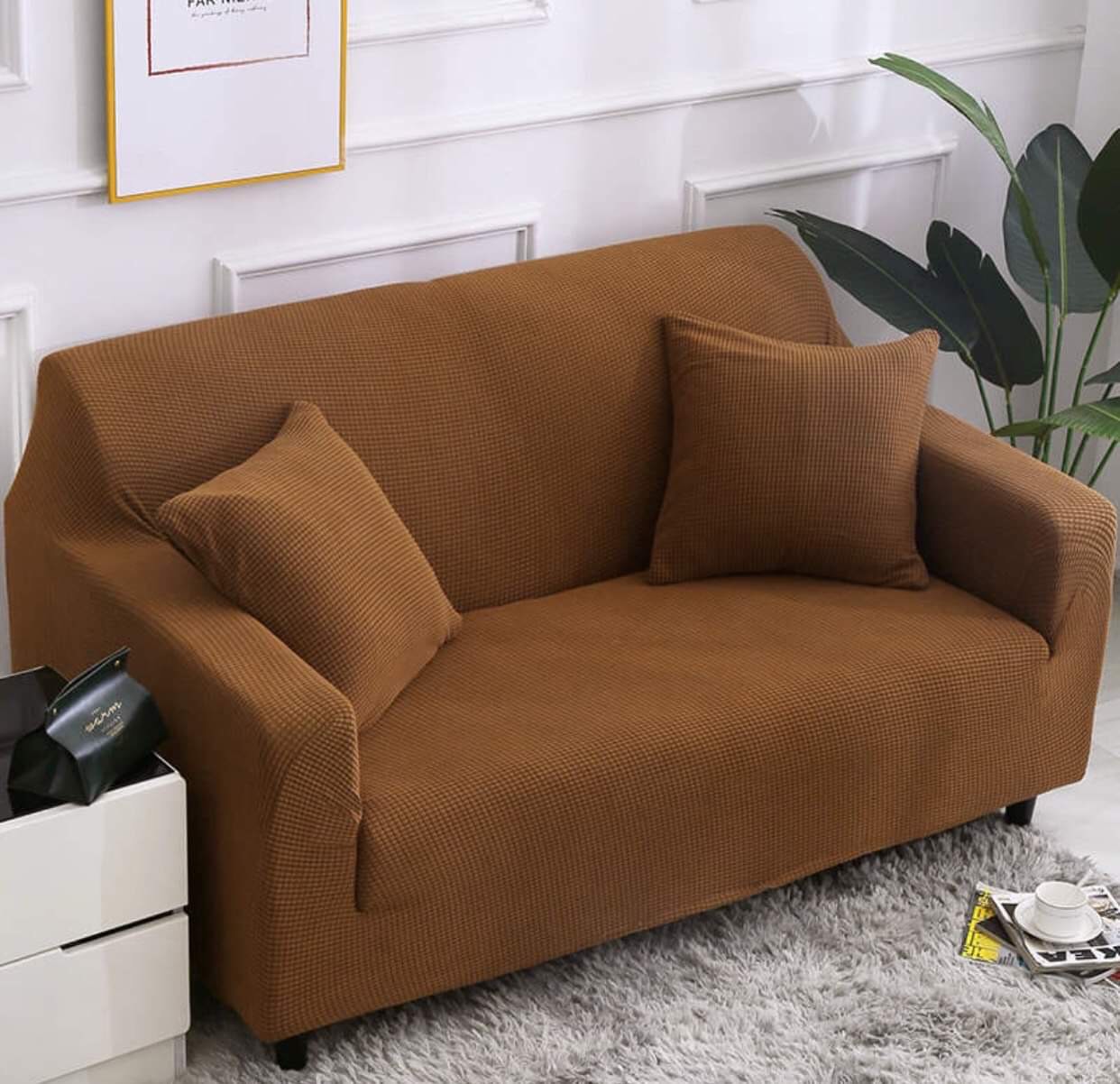 Drap bọc ghế sofa nhung gân