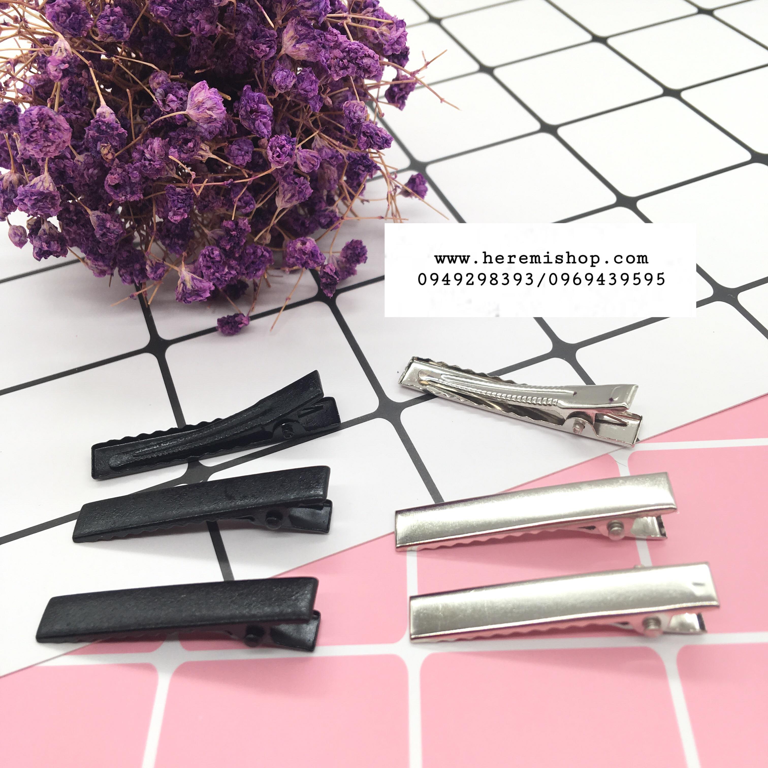 Set 10 kẹp mỏ vịt 4cm - set 10 phôi kẹp tóc mỏ vịt làm đồ handmade