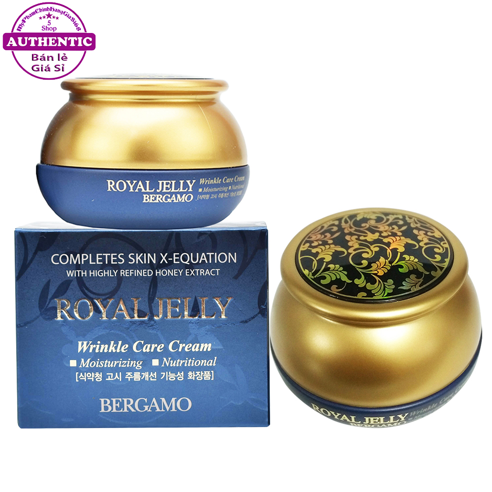 Kem Bergamo Royal Jelly Mờ Thâm Nám Chống Lão Hóa Da 50G Korea