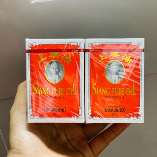 Lốc 6 Chai Dầu Gió Đỏ Sian Pure Thái Lan 7Cc