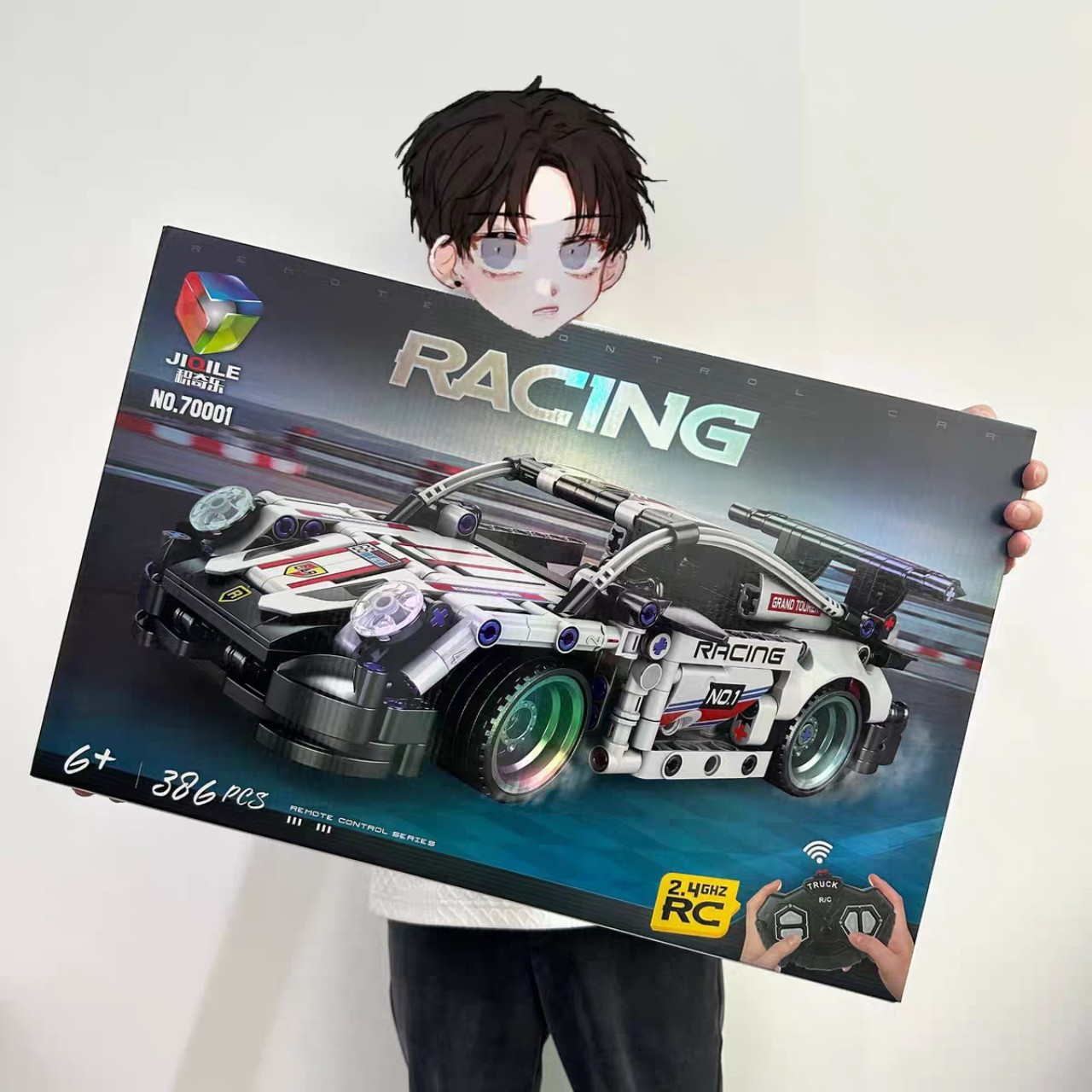 Đồ chơi lắp ráp technic Racing xe ô tô Poscherr 911 có điều khiển từ xa - Jiqile 70008 + 386 mảnh