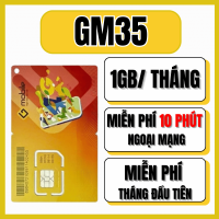 Sim 4G Gmobile GM35 Sóng Mobifone Miễn Phí 1 Tháng Không Nạp Tiền Truy Cập Data Tốc Độ Cao 1GB/Tháng Gọi Điện Tẹt Ga | FREESHIP - CHƯA KÍCH HOẠT