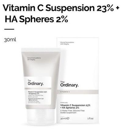 The Ordinary. Vitamin C Suspension 23% + Ha Spheres 2% - Kem Dưỡng Trắng Da Mờ Thâm Sạm