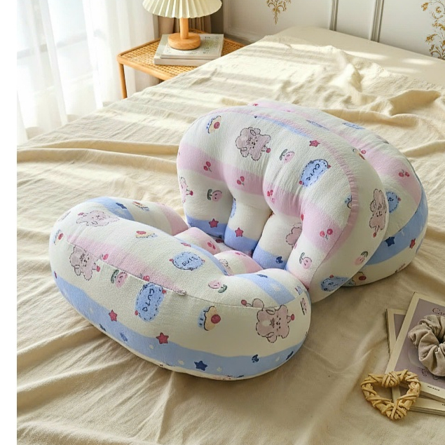 Chặn Bầu Cánh Tiên 3 Gối Royal Gối phụ kê đỡ bụng tựa lưng cho mẹ bầu Bebi123shop