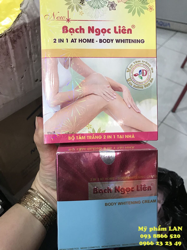 Bạch Ngọc Liên Bộ Kem Trắng Toàn Thân 2In1