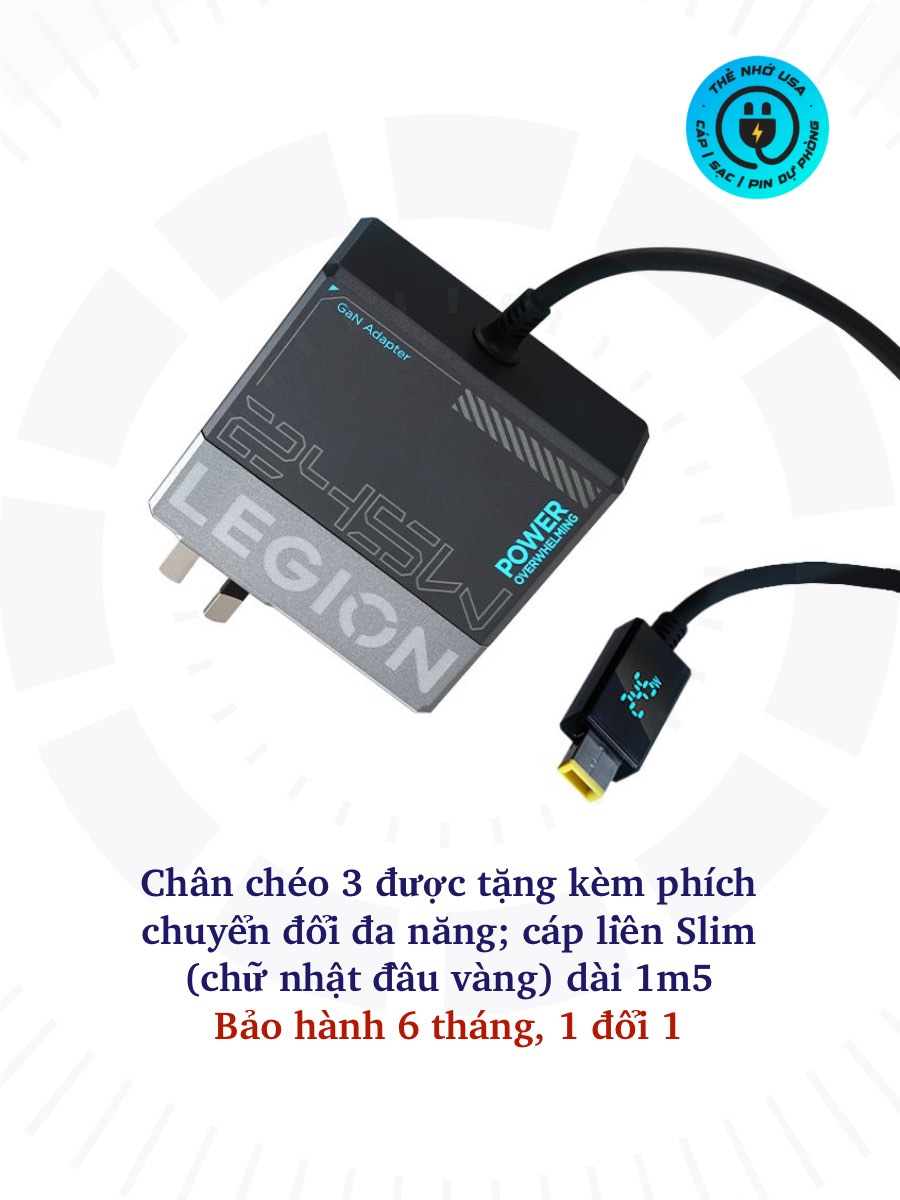 Củ sạc nhanh Lenovo Legion GaN 245W LA245 cho Lenovo Legion Greek Thinkpad Thinkbook Xiaoxin cổng Sl