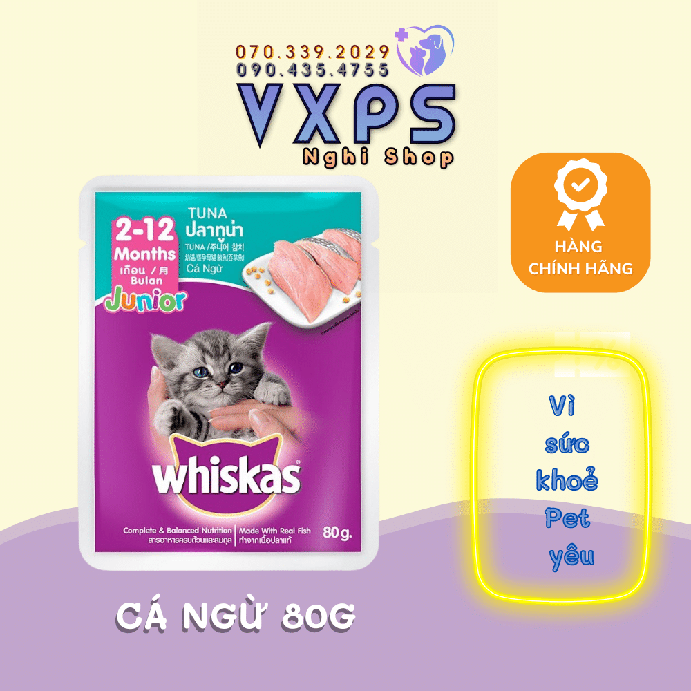 Pate gói Whiskas