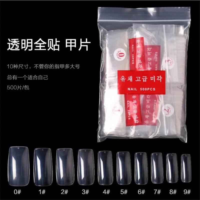 Móng Nối (Bịch 500 Cái Từ Size 1- 10)