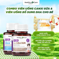 Combo Healthy Care Kids: Milk Calcium 60 Viên & DHA 60 Viên – Hỗ Trợ Phát Triển Chiều Cao & Trí Não