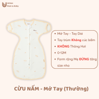 Nhộng Chũn Mở Tay Unbee Chất Liệu Tơ Tằm Mềm Mại Thoáng Mát Không Bụi Vải Size 3-12M