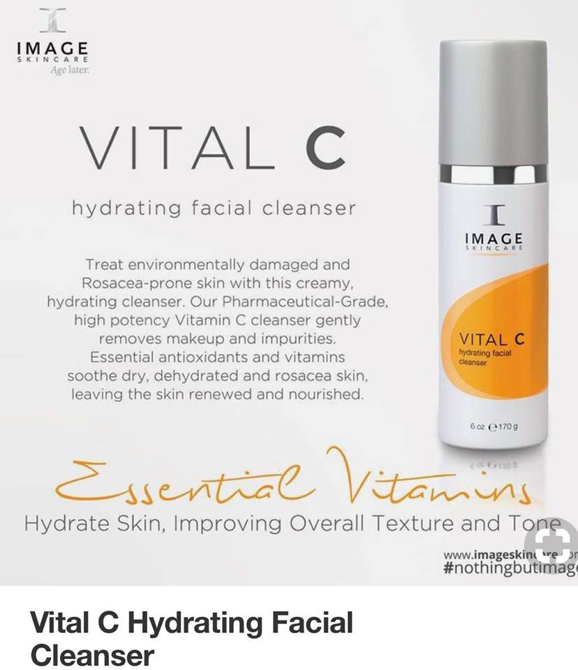 Image Chính Hãng - Sữa Rửa Mặt 3 In 1 Tẩy Trang Làm Sạch Da Nhẹ Nhàng Và Cân Bằng Độ Ph Dưỡng Ẩm Và Phục Hồi Da Image Vital C Hydrating Facial Cleanser 170G