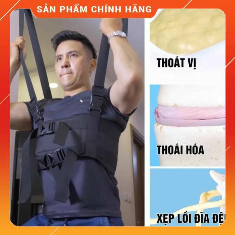 Đai Kéo Giãn Cột Sống Lưng - Đai Treo Xà Đơn Giảm Đau Lưng + Tặng xà treo trị giá 139k