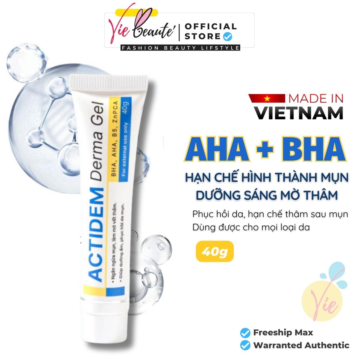 Gel giảm mụn dưỡng ẩm da ACTIDEM Derma Gel