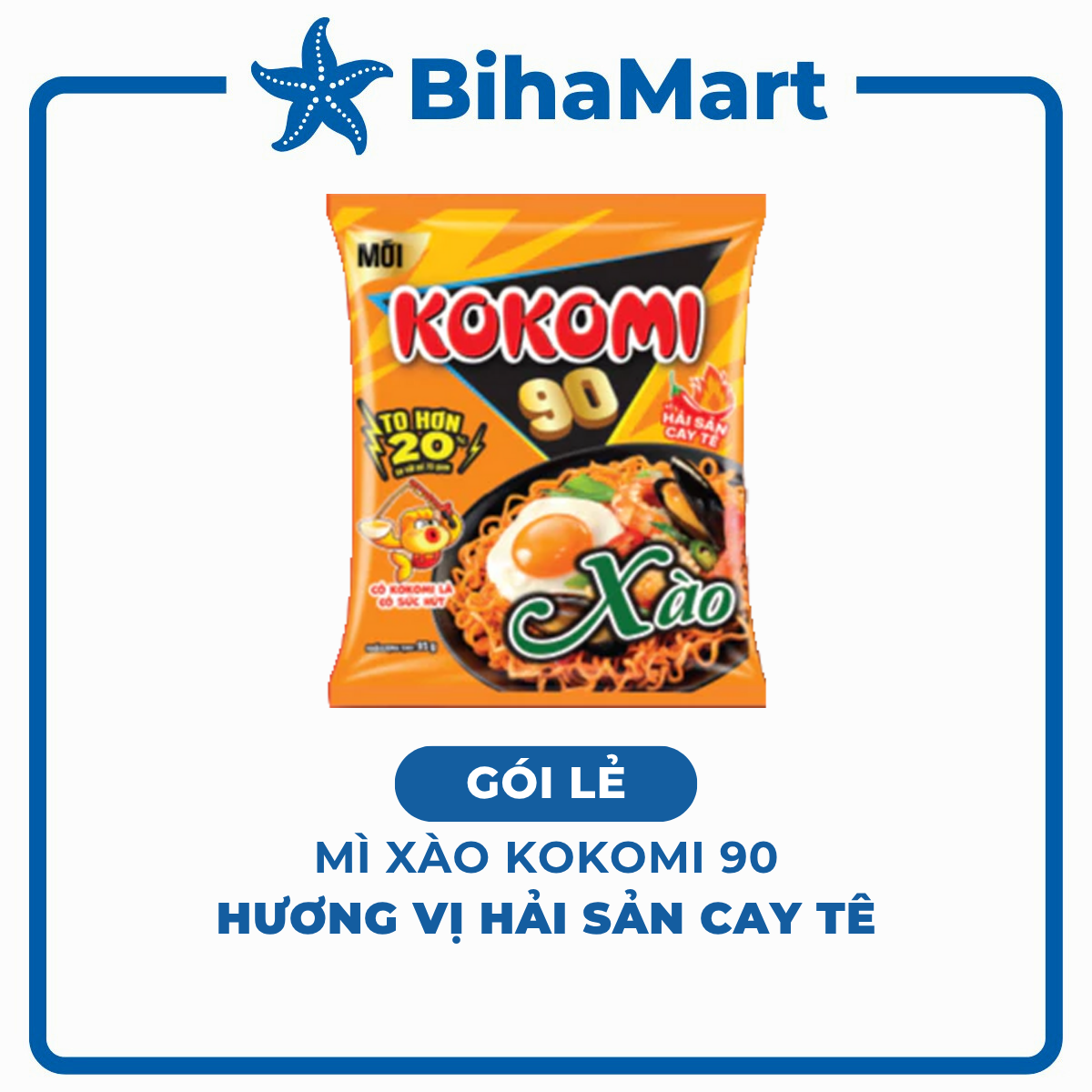 [GÓI LẺ] - MASAN - Mì xào Kokomi 90 hương vị Hải sản cay tê Mì Kokomi 90 Hải sản cay tê Mì Kokomi Đạ