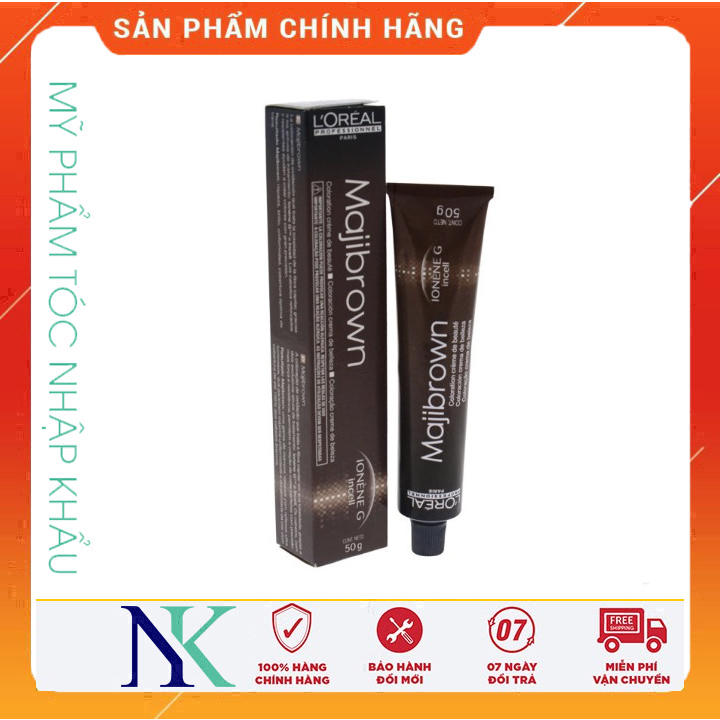 [Hcm]Thuốc Nhuộm Phủ Bạc Loreal Majibrown 50G