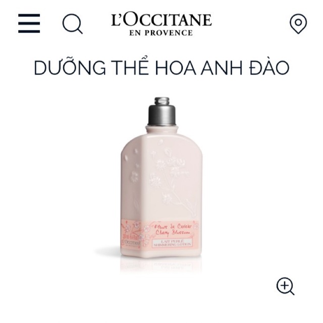 Sữa Tắm Và Sữa Dưỡng Thể L’occitane Cherry Blossom