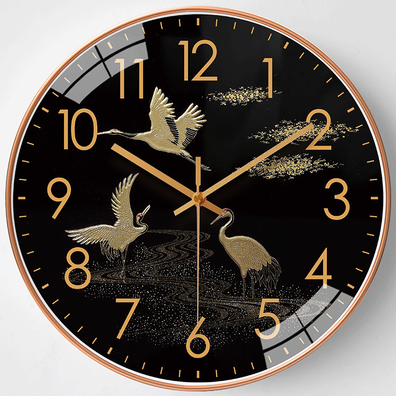 BH 12 tháng - Đồng hồ treo tường kim trôi treo tường phòng khách decor trang trí nhà cửa size lớn 30cm và size nhỏ 20cm.