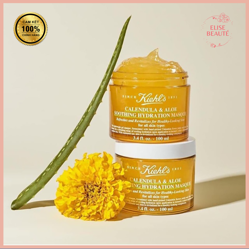 Mặt Nạ Kiehls Hoa Cúc Cấp Nước Và Phục Hồi Da - Kiehls Calendula Mask - Mask Kiehls Hoa Cúc 100Ml