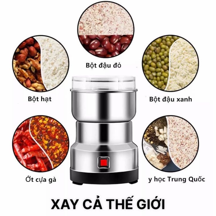 MÁY XAY HẠT KHÔ ĐA NĂNG NHẬT BẢN CÔNG SUẤT 150W SIÊU MẠNH XAY NHỎ TẤT CẢ CÁC LOẠI HẠT SIÊU NHUYỄN - 