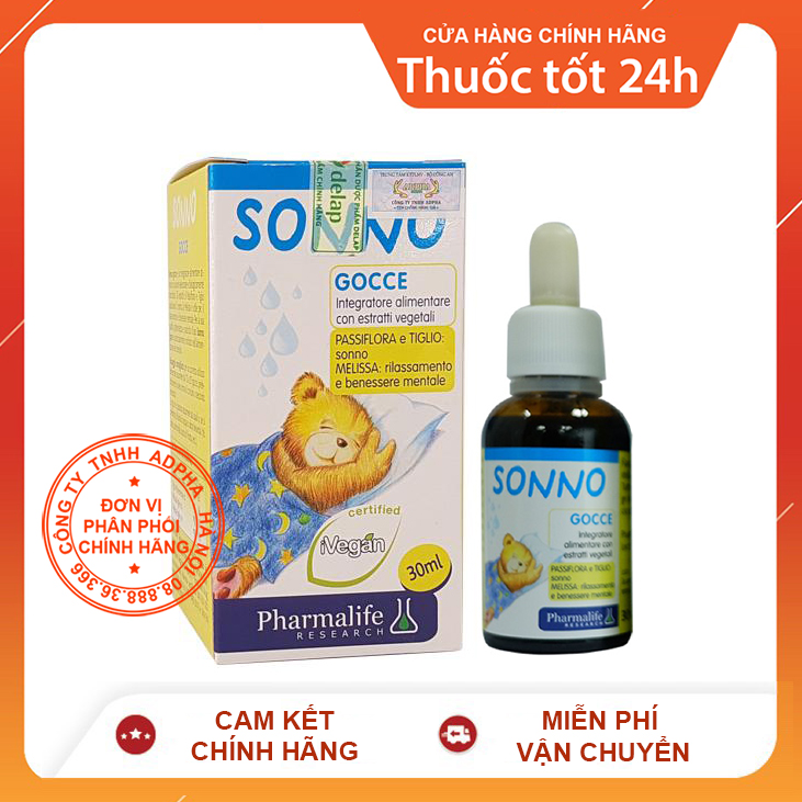 SONNO bimbi - Thảo dược Châu Âu giúp bé ngủ ngon