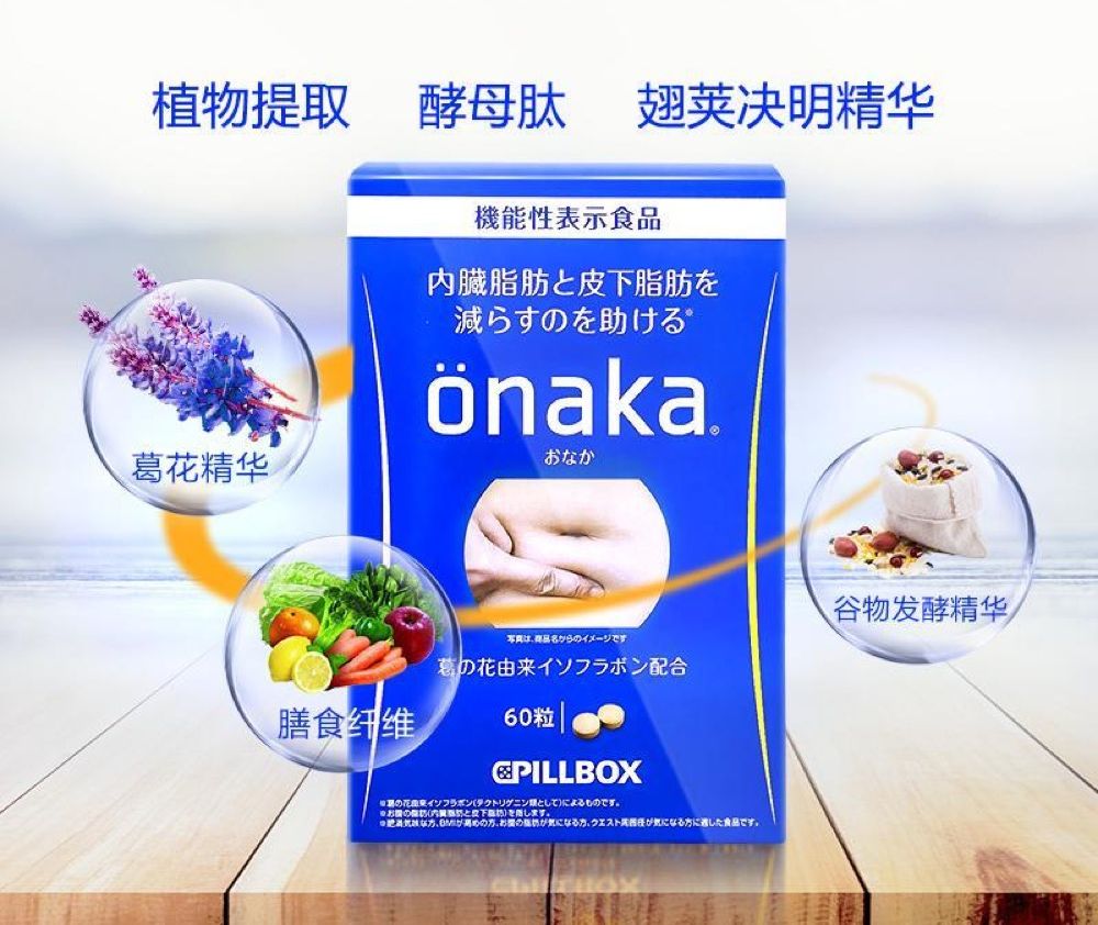 Viên Giảm mỡ bụng Onaka 60v Date 2025 Chính Hãng Nhật Bản