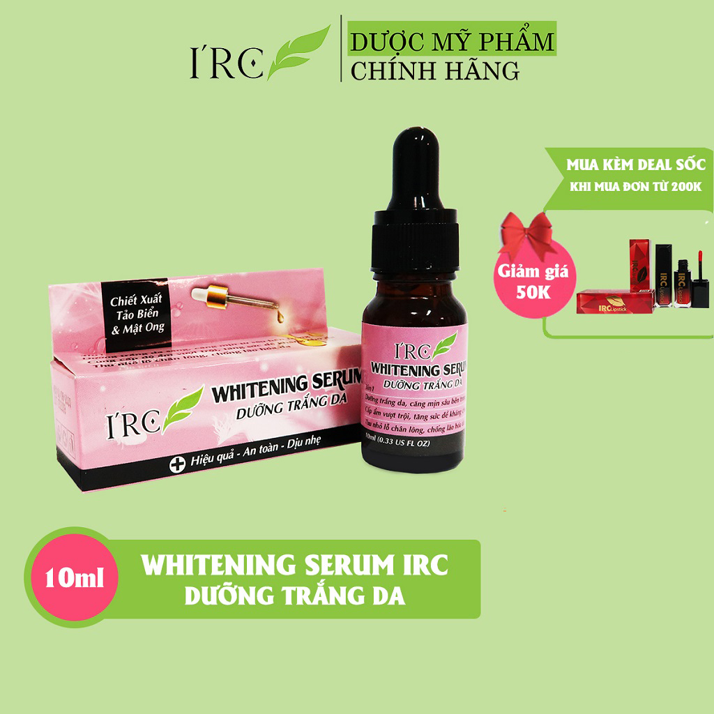 Serum dưỡng trắng da IRC cấp ẩm chống lão hóa cho da căng mịn từ sâu bên trong thu nhỏ lỗ chân long 10ml