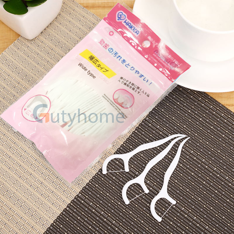 Tăm chỉ kẽ răng nha khoa y tế Hakka - Hộp 50 cây vừa là chỉ nha khoa vừa dùng như tăm xỉa răng rất tiện lợi sợi chỉ siêu dai đầu tăm linh hoạt sản xuất theo tiêu chuẩn quốc tế đạt chuẩn