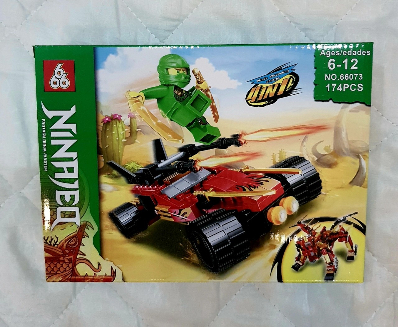Lego Ninja Go Cưỡi Rồng Biến Hình 4in1