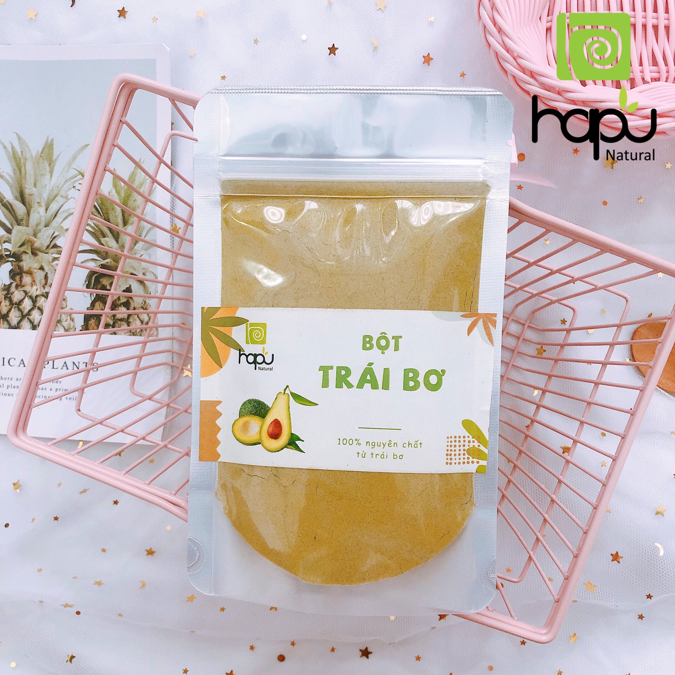 [Hcm]Bột Trái Bơ Nguyên Chất Hapuganic Bột Thiên Nhiên Đắp Mặt Làm Đẹp Da Trẻ Hóa Làn Da Dưỡng Ẩm Cho Da Mịn Màng