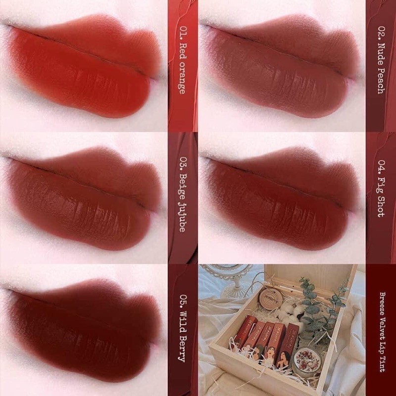 [Hcm]Son Kem Lì Mịn Mượt Như Nhung Dearmay Breeze Velvet Lip Tint 4.4G