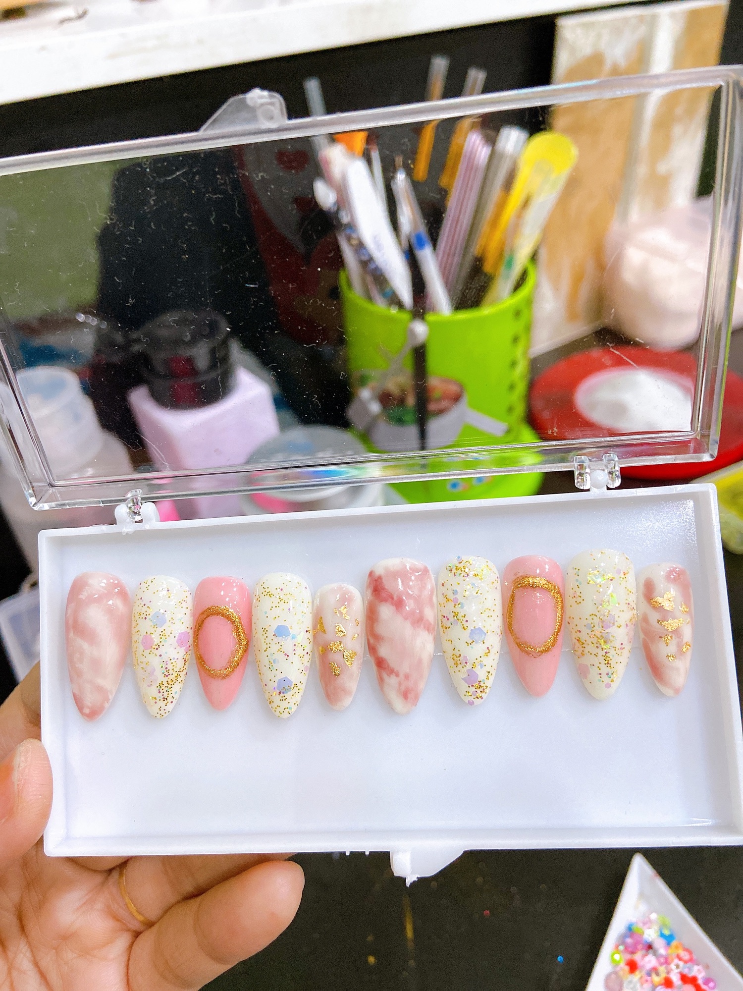 [Hcm]Nailbox Móng Úp Hồng Baby