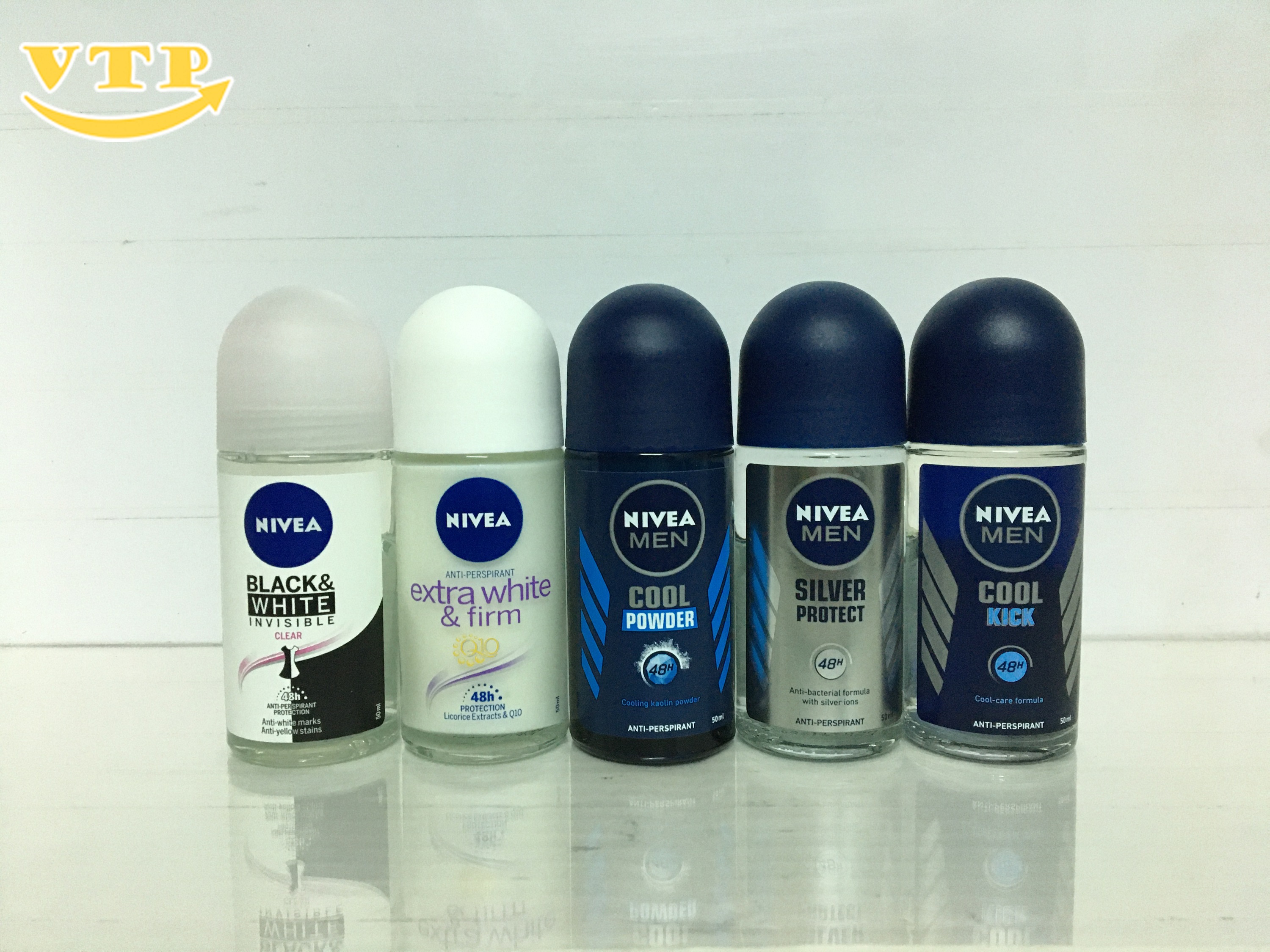 Combo 3 Chai Lăn Khử Mùi Nivea Loại 50Ml - Mỹ