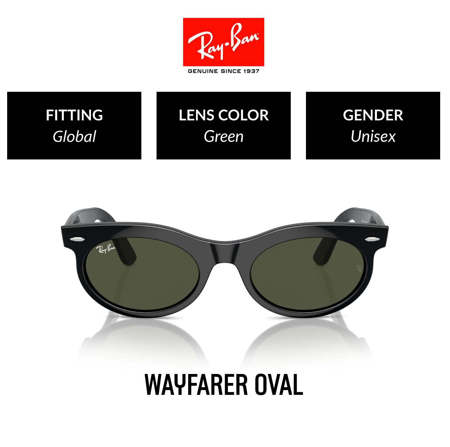 Mắt kính RAY-BAN WAYFARER OVAL RB2242F 901/31 - Size 53 - Kính mát
