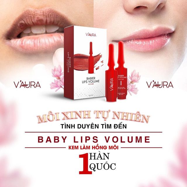 [Hcm]Cấy Môi Vẩu Son Cấy Màu Môi Babier Lips Volume - Giúp Môi Hồng K Cần Phun Xăm