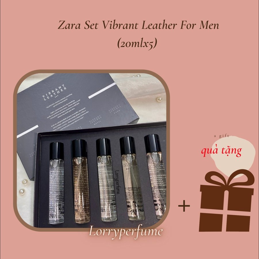 Set Nước Hoa Nam Z.a.r.a - Vibrant Leather Edp ( 20Ml X5 )