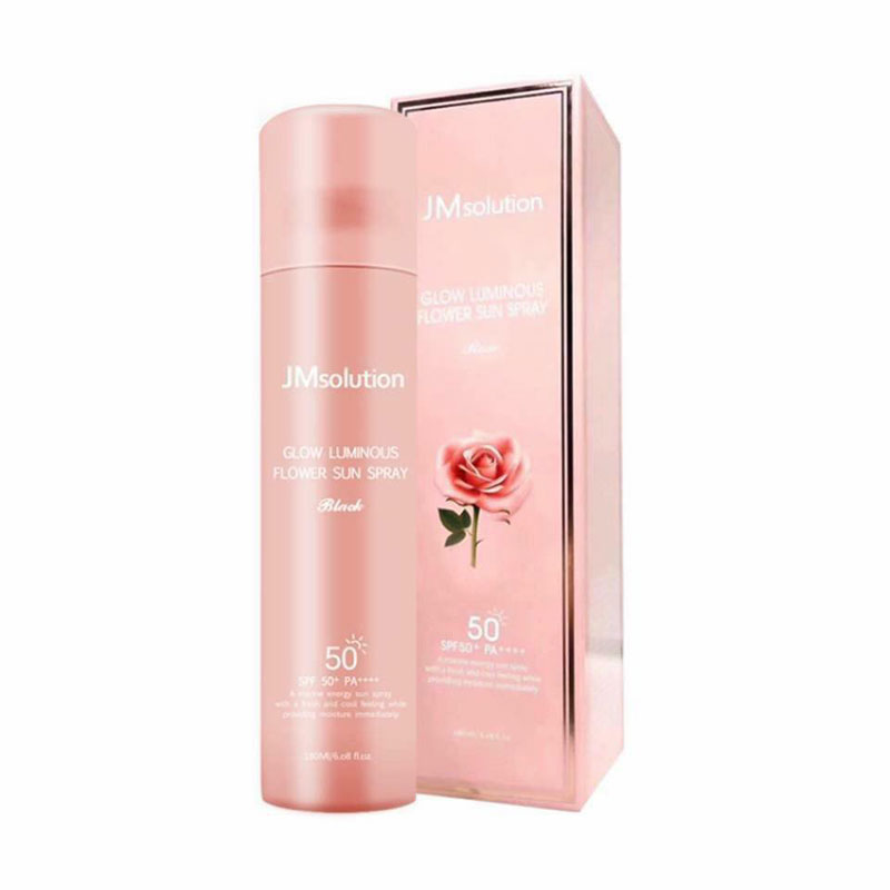 Xịt Chống Nắng Jm Solution Glow Luminous Sun Spray 180 Ml Màu Hồng