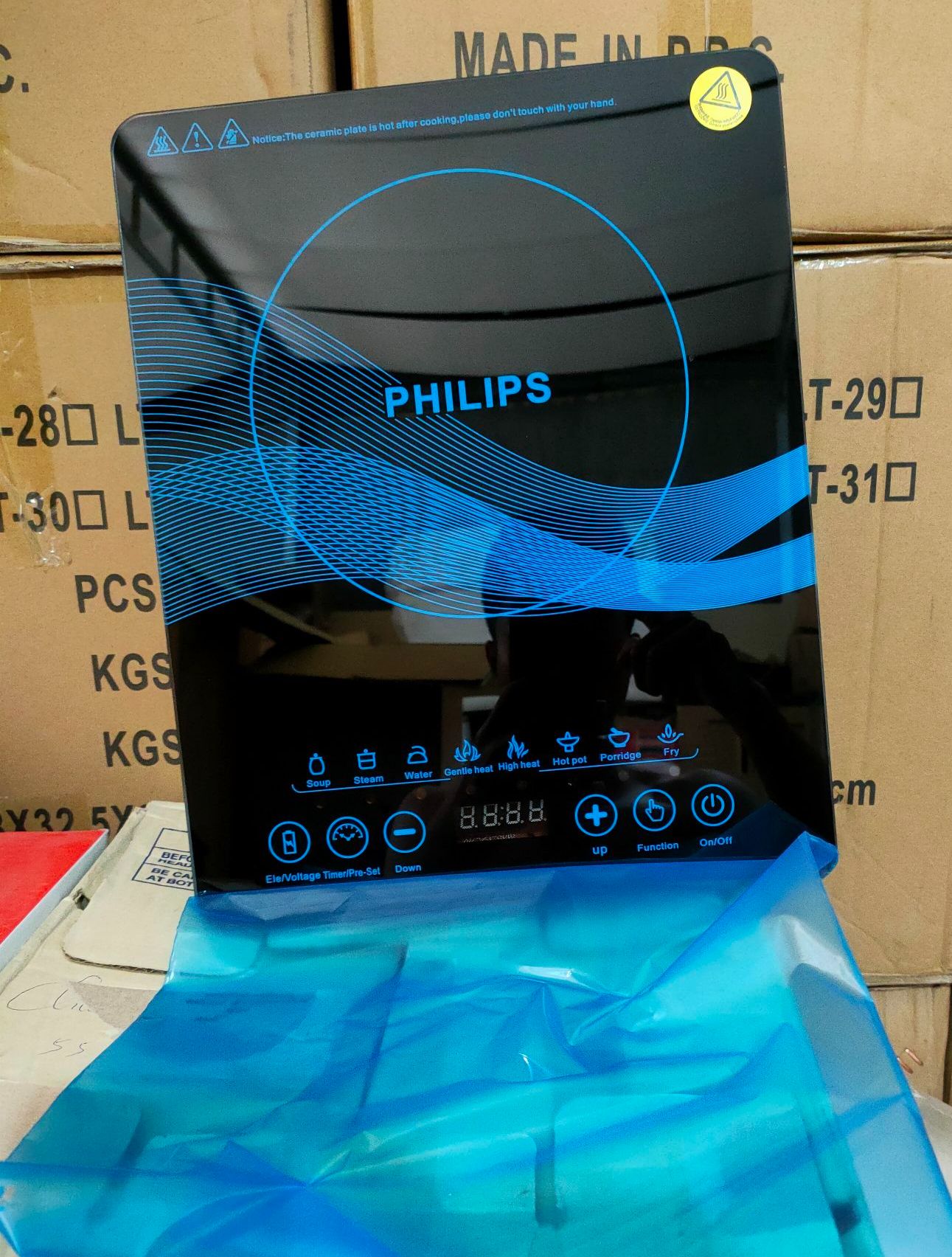 Bếp điện từ đơn cảm ứng Philips PL-01 Công suất 2000W LT - 28 LT - 29-- Công suất 2000W- THÁI LAN- tặng nồi lẩu CAO CẤP