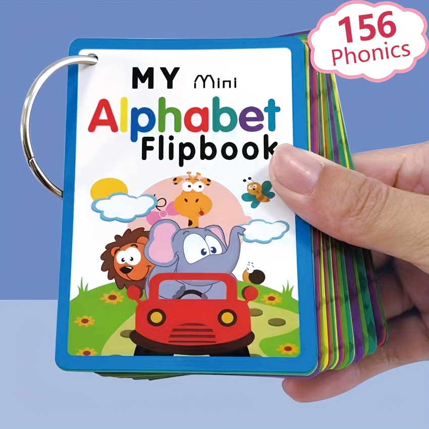 liuwan123 27pcs English 26 Letters Alphabet Phonics Pocket Cards English Word FlashCards Educationa