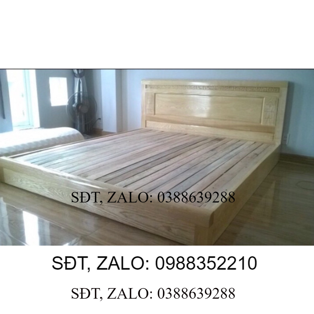 Giường ngủ gỗ kiểu nhật bệt MS A1