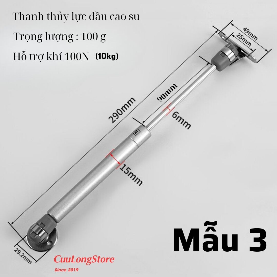 Nâng Cánh Tủ Bếp Tay Đẩy Thuỷ Lực Cửa 100N bản lề đẩy tự động kích nâng giữ cửa tủ ty hơi tay co thu