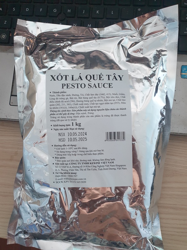 Xốt Pesto Lá Quế Tây Kewpie - Basil Pesto Sauce (gói 1kg)