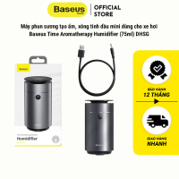 Máy phun sương tạo ẩm xông tinh dầu mini dùng cho ô tô Baseus DHSG Time Aromatherapy Humidifier (75ml Alloy Air Humidifier Aroma for Car)