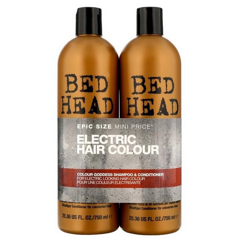 [ Tigi Chính Hãng ] Tặng Tinh Dầu - Dầu Gội Xả Tigi Cho Tóc Nhuộm Tigi Bed Head Colour Goddess 750Ml X 2