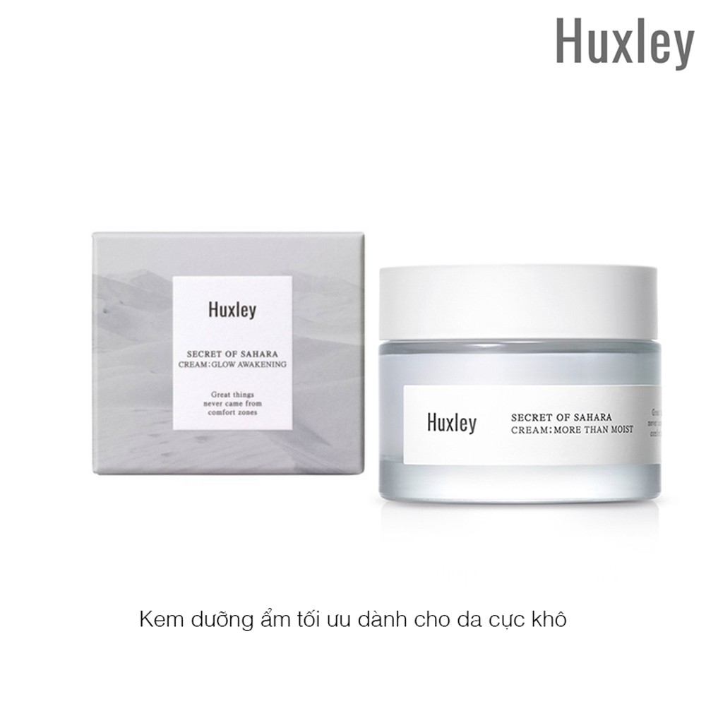 Kem Dưỡng Ẩm Phục Hồi Da Chiết Xuất Xương Rồng Huxley Secret Of Sahara Cream More Than Moist 50Ml Chishouse.store