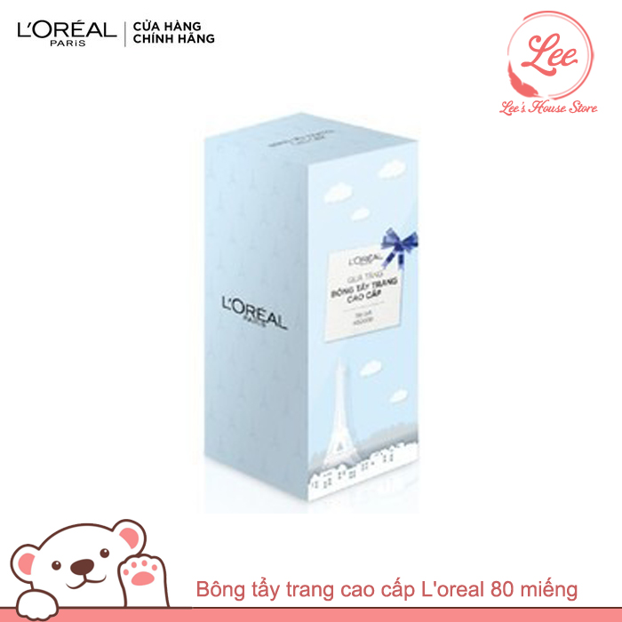 Bông Tẩy Trang Cao Cấp Loreal 80 Miếng