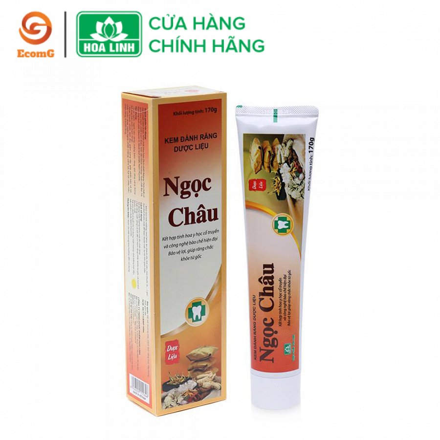 Kem Đánh Răng Dược Liệu Ngọc Châu Truyền Thống Tuýp 170Gr