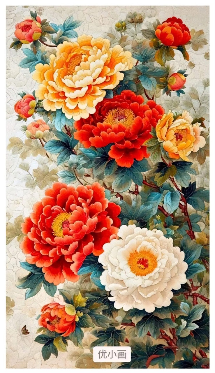🌸✨ TRANH THÊU HOA MẪU ĐƠN VS8339 – VƯƠNG GIẢ PHÚ QUÝ & MAY MẮN ✨🌸