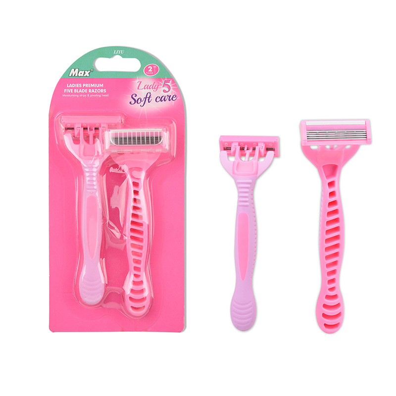 Combo 2 Dao Cạo 5 Lưỡi Max Soft Care Cạo Lông Nách Lông Tay Lông Chân An Toàn Hiệu Quả TIDO  TI DO